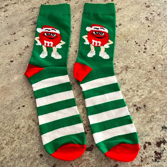 NEW M&M’s Holiday Socks - Picture 1 of 5